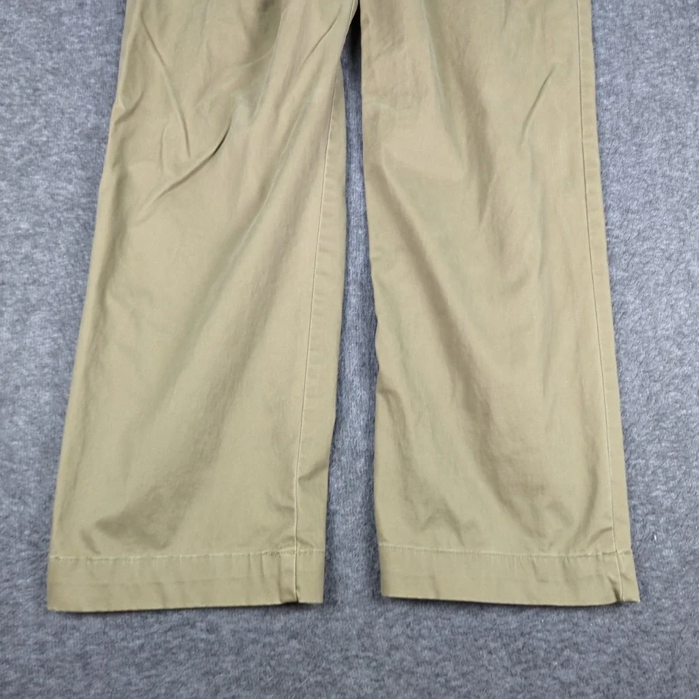 Polo Ralph Lauren Pants Mens 34x32 Khaki Green Casual‎ Preppy Flat Front Office